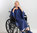 *KuivaT* Rollstuhl Frottee-Bademantel mit Kapuze One Size