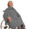 *MalinaT* modischer Damen Rollstuhl Fleece Mantel mit Frontöffnung