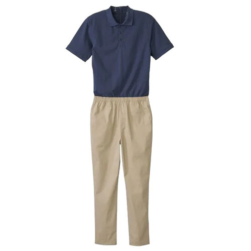*MertT* Pflege Overall Loungewear für Herren mit Kurzarm-Poloshirt