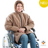 *ElvinT* wetterfeste Unisex Liege Rollstuhl Winterjacke mit Stehkragen