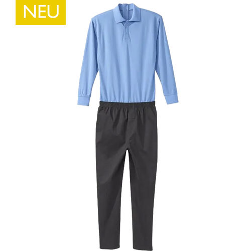 *NielsT* adaptive Herren Pflege Overall Loungewear für die Tagespflege