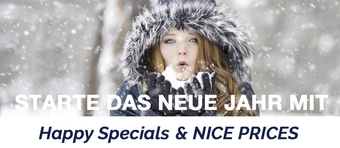 Starte das neue Jahr mit Happy Specials & Nice Prices!!!