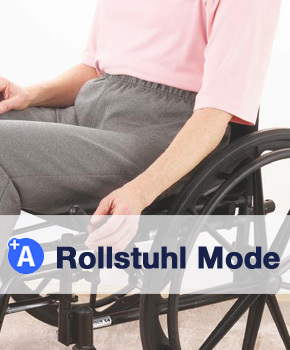 Assistiertes Ankleiden für ältere Menschen mit Rollstuhl